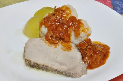 Vepřová pečeně s květákem  – Snadné recept z Itálie kuchyně, hotový za 45 - 60 minut